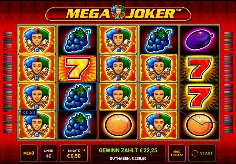 Spela Mega Joker slot med riktiga pengar